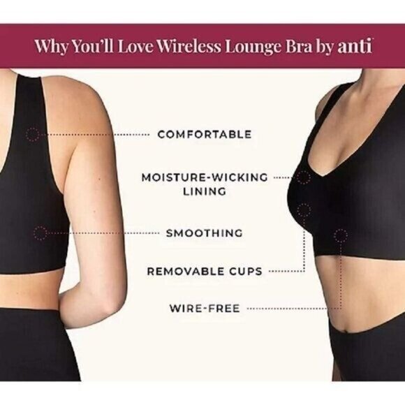 Anti x Proof Wirefree Lounge Bra X LARGE (300) - Picture 5 of 8